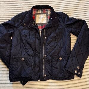 Abercrombie & Fitch Navy Quilted Jacket Sz S
